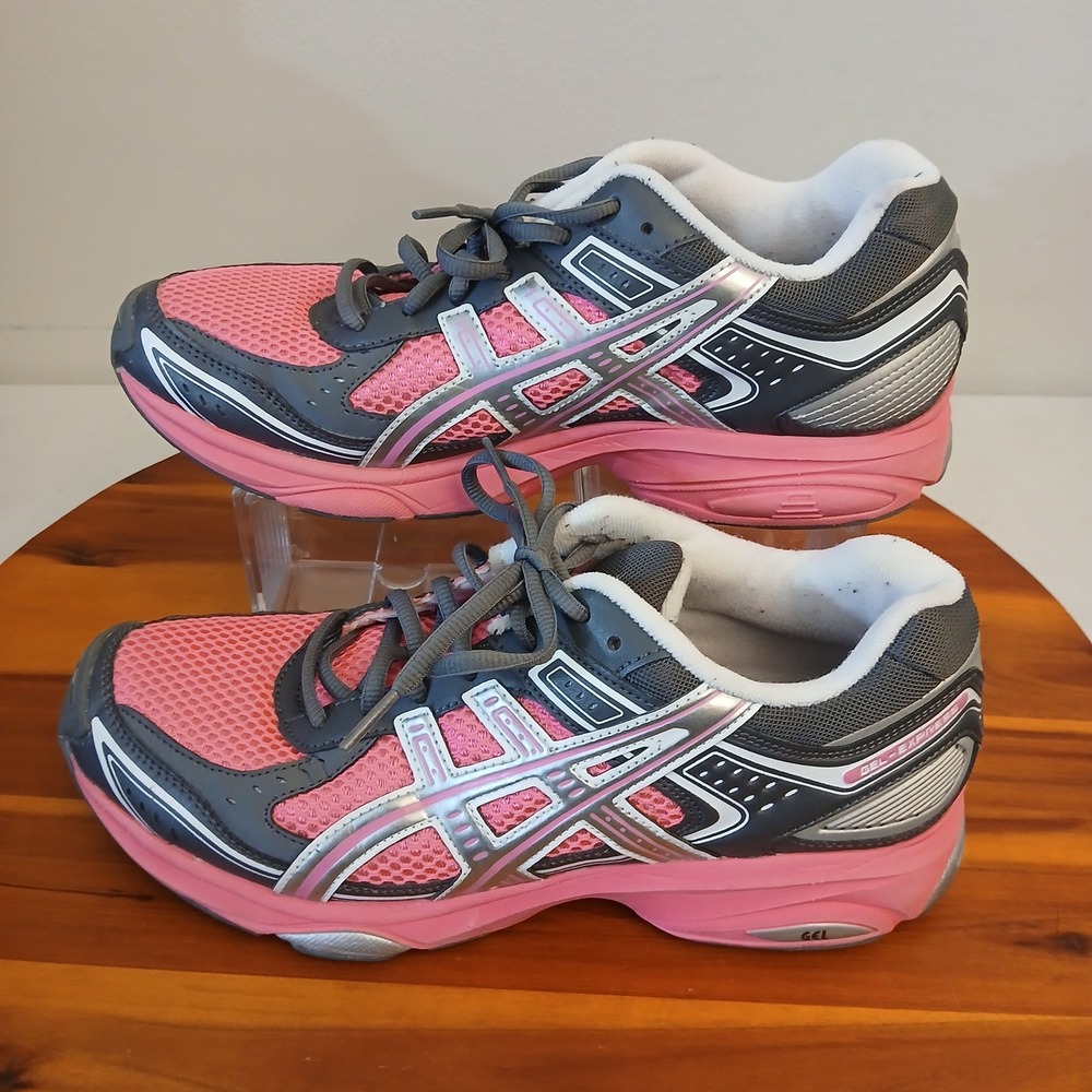 ASICS Gel-Express 4 Women 9.5 Pink Grey Running Shoes Sneakers S065N
